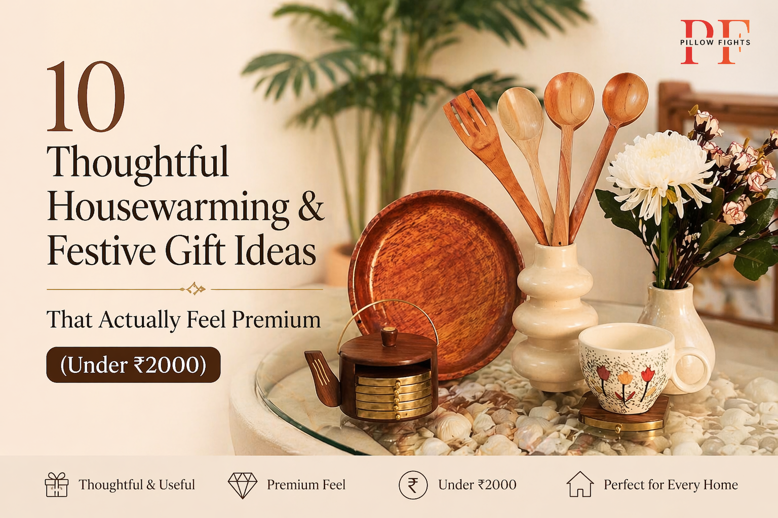 10 Thoughtful Housewarming & Festive Gift Ideas That Actually Feel Premium (Under ₹2000)