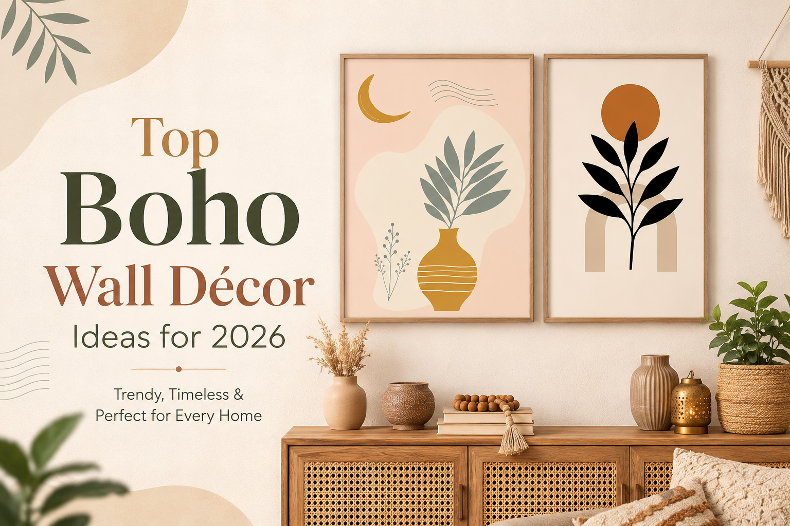 Top Boho Wall Décor Ideas for 2026