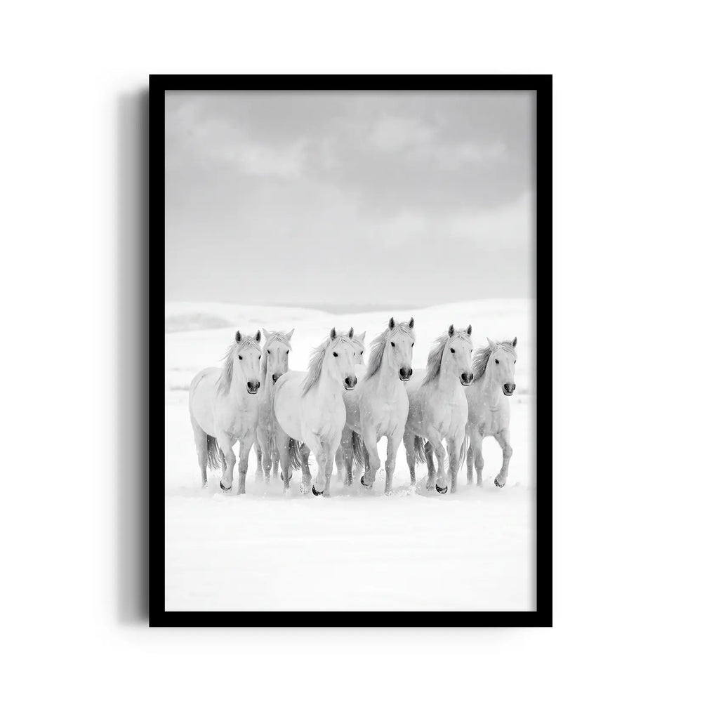 Winter Tundra Strength — 7 Horses Vastu Art