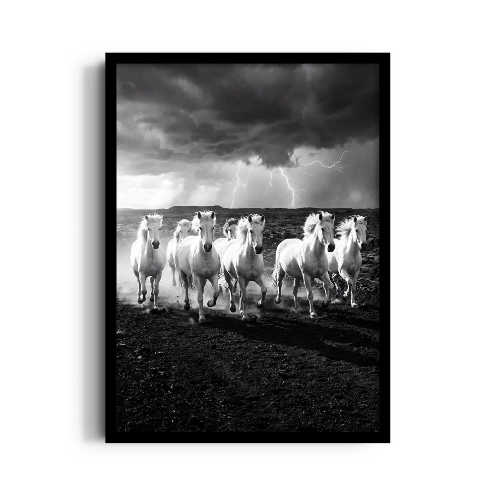 Stormborn Spirits — 7 Horses Wall Art