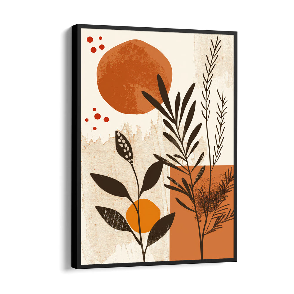 Boho Botanical Sunset Collage - Boho Modern Wall Art