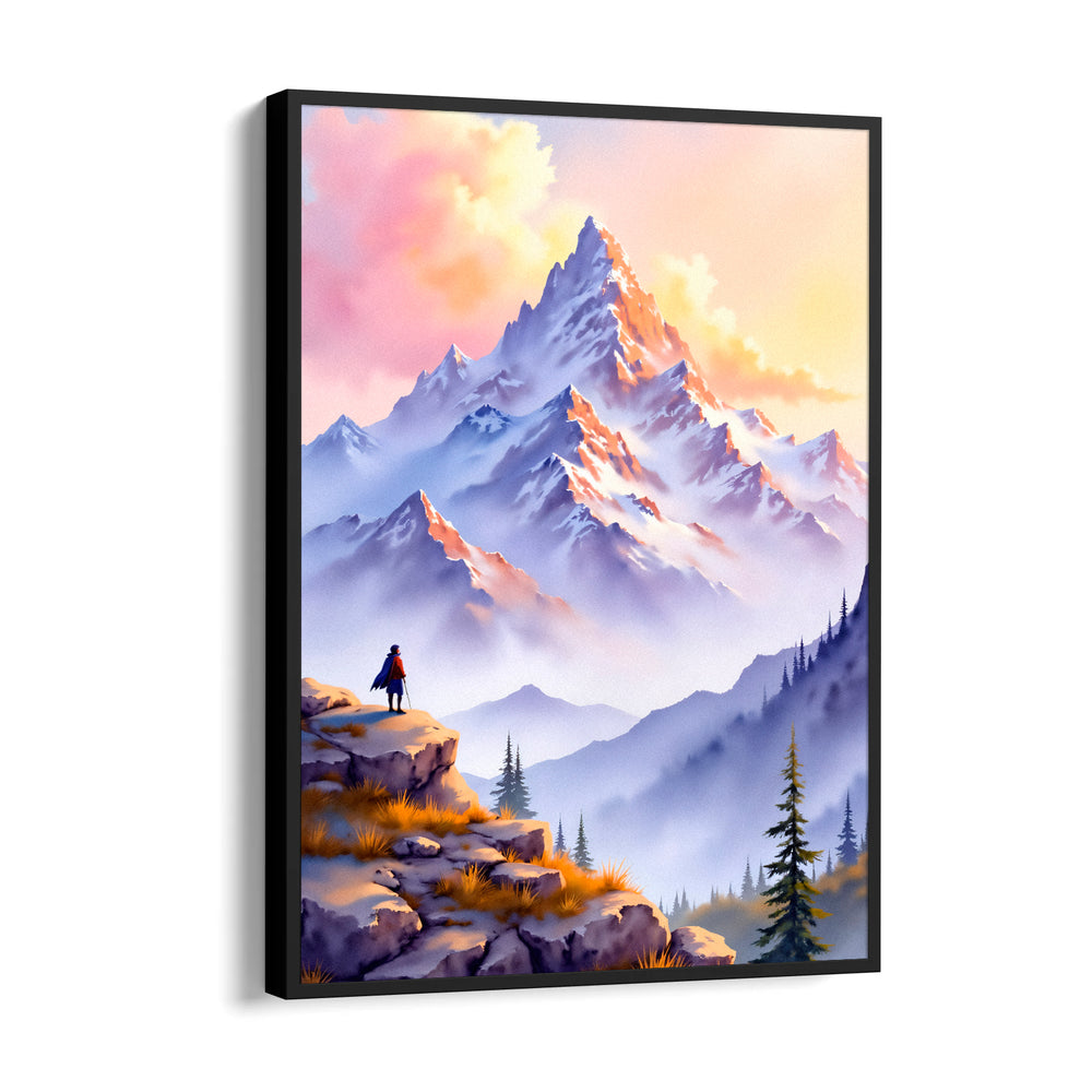 Summit of Quiet Courage - Landscape Modern Wall Art