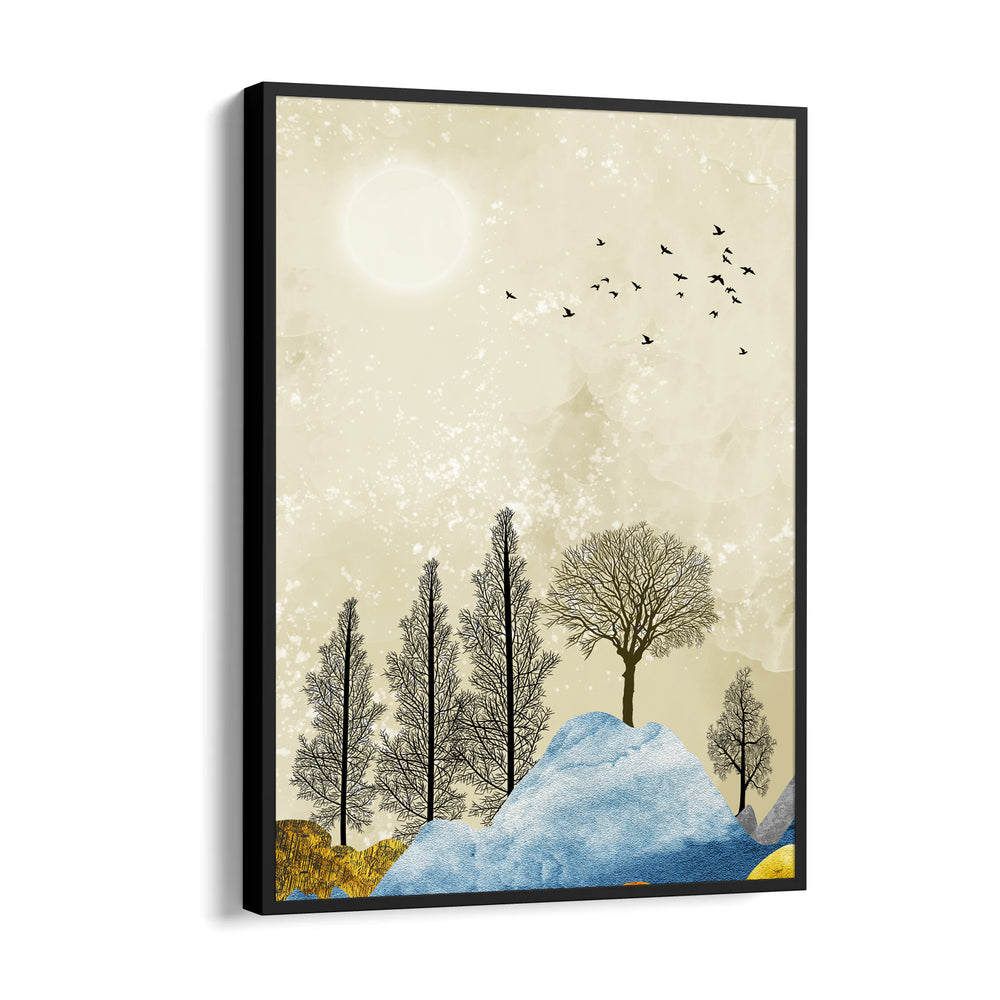 Whispering Winter Grove – Landscape Modern Wall Art - Pillow Fights