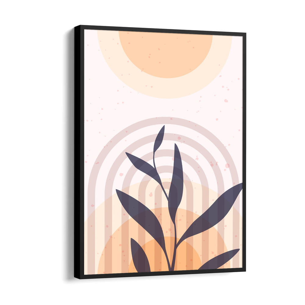 Boho Rainbow Botanical Silhouette – Boho Modern Wall Art