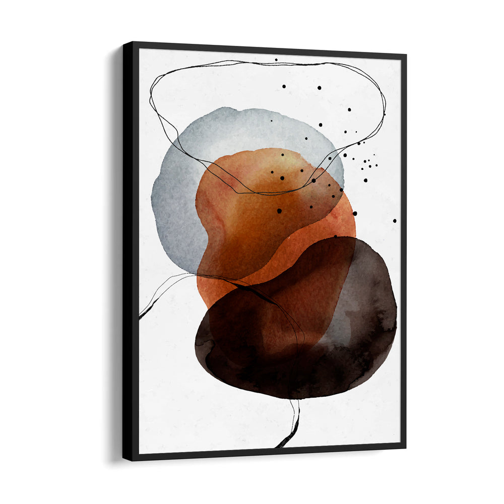 Terracotta Eclipse Balance - Abstract Modern Art