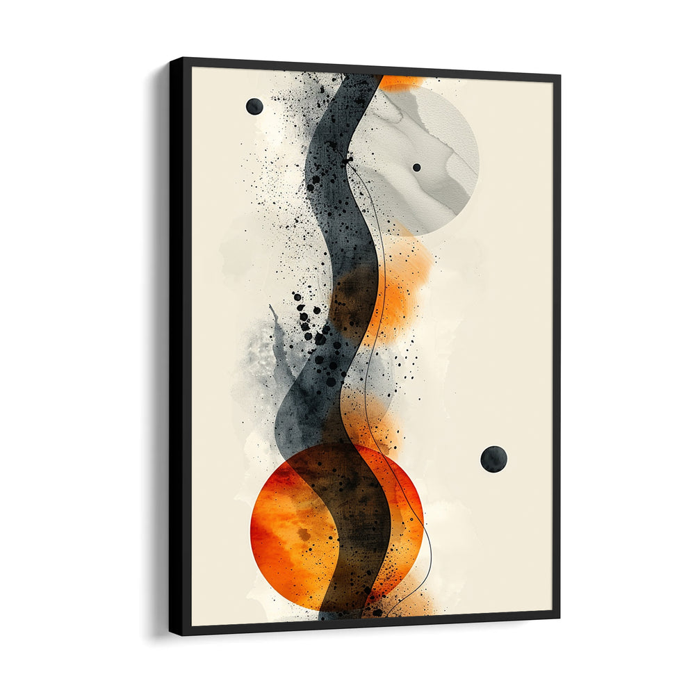 Molten Orbit Cascade - Abstract Modern Art