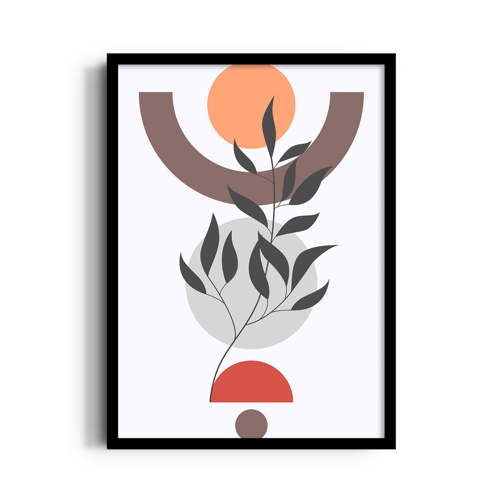 Boho Celestial Botanical Geometry - Boho Modern Wall Art