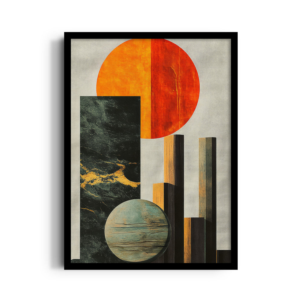 Solar Monolith Convergence - Abstract Modern Art