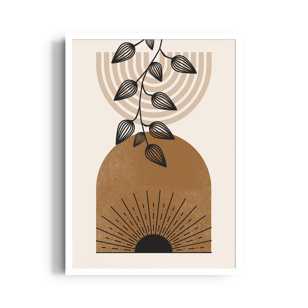 Boho Sunrise Botanical Arch – Boho Modern Wall Art