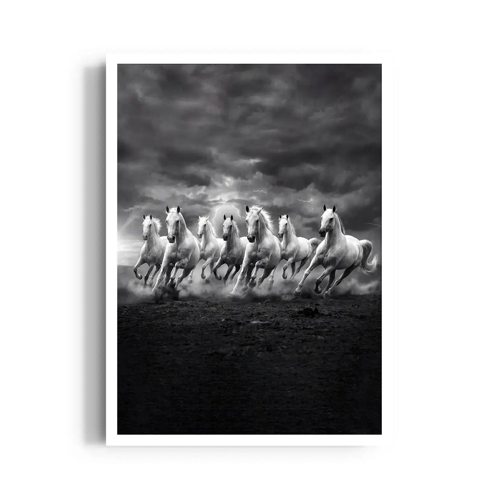 Stormchaser Gallop — 7 Horses Wall Art