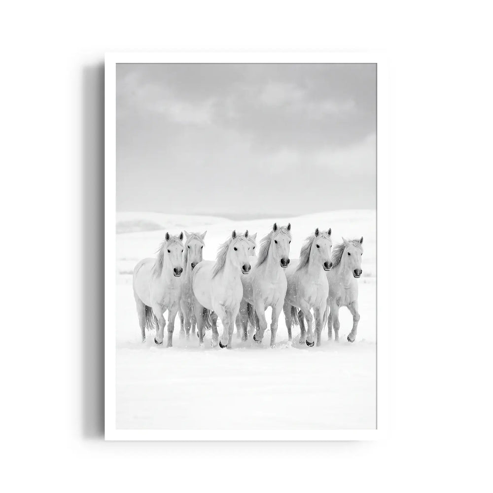 Winter Tundra Strength — 7 Horses Vastu Art