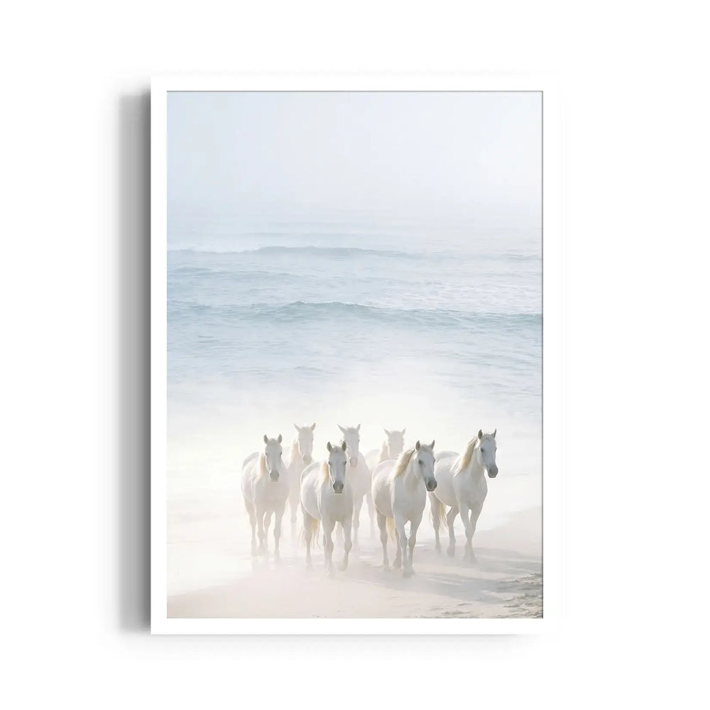 Ethereal Dawn — 7 Horses Vastu Art