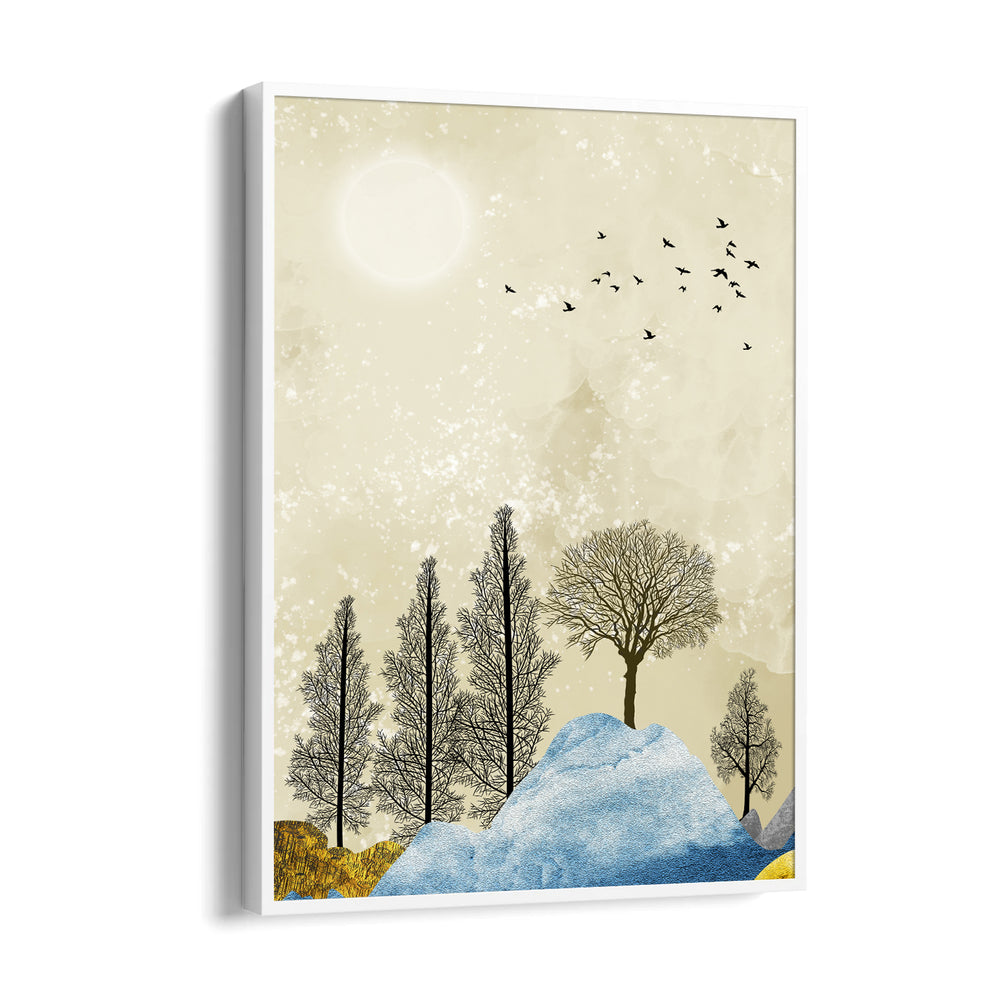 Whispering Winter Grove – Landscape Modern Wall Art - Pillow Fights