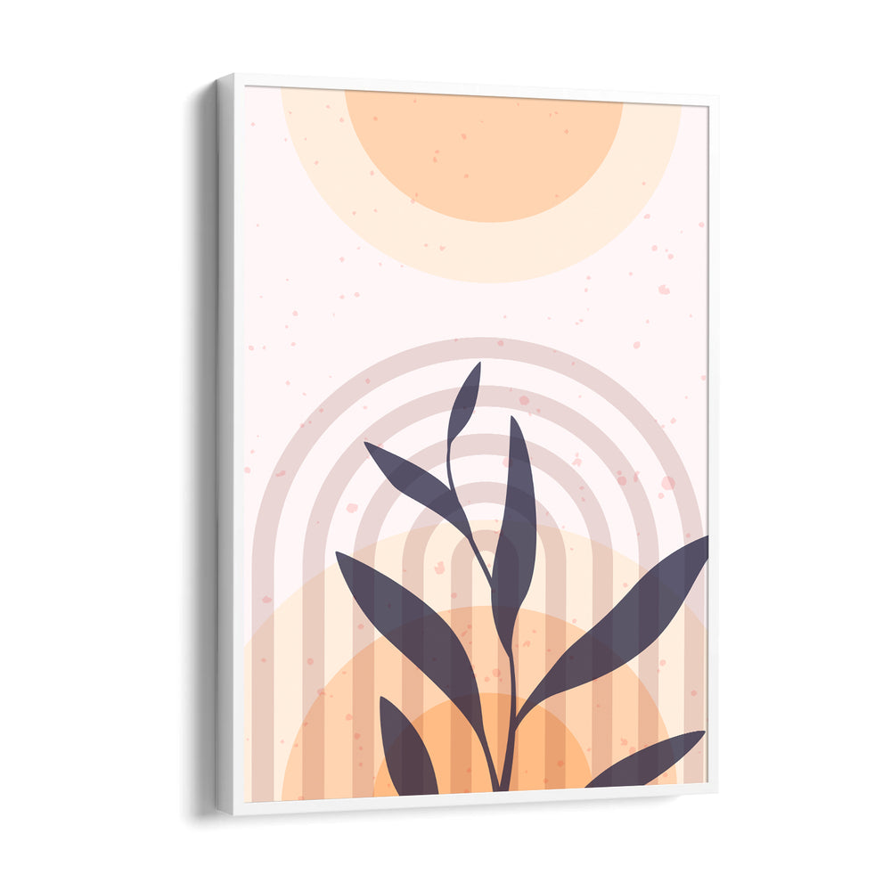 Boho Rainbow Botanical Silhouette – Boho Modern Wall Art