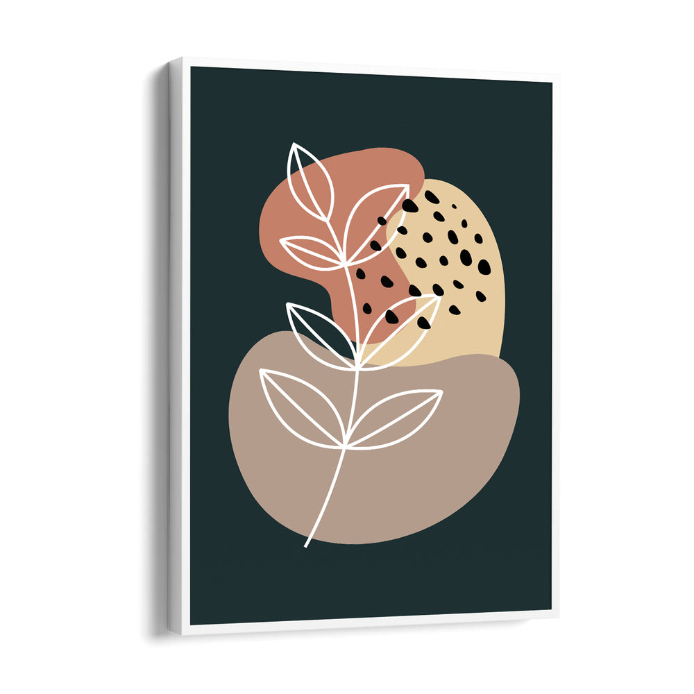 Boho Abstract Botanical Contrast - Boho Modern Wall Art