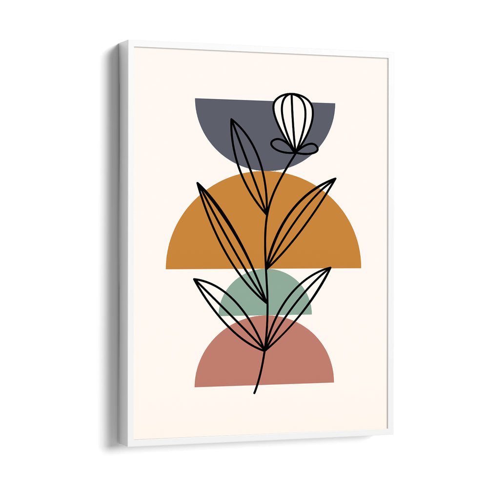 Boho Geometric Botanical Layers - Boho Modern Wall Art
