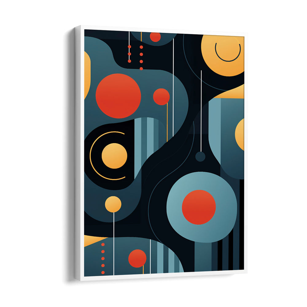 Neon Orbit Matrix - Abstract Modern Art