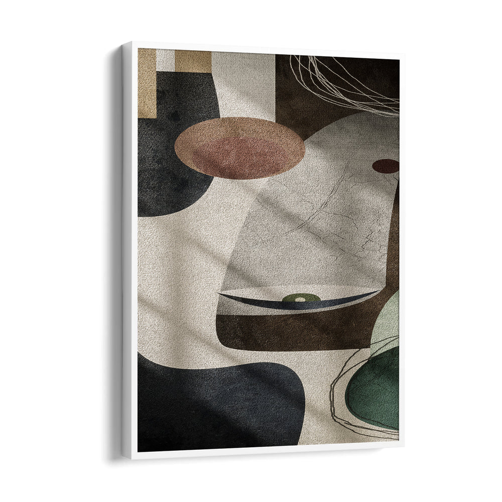 Obsidian Balance Contours - Abstract Modern Art