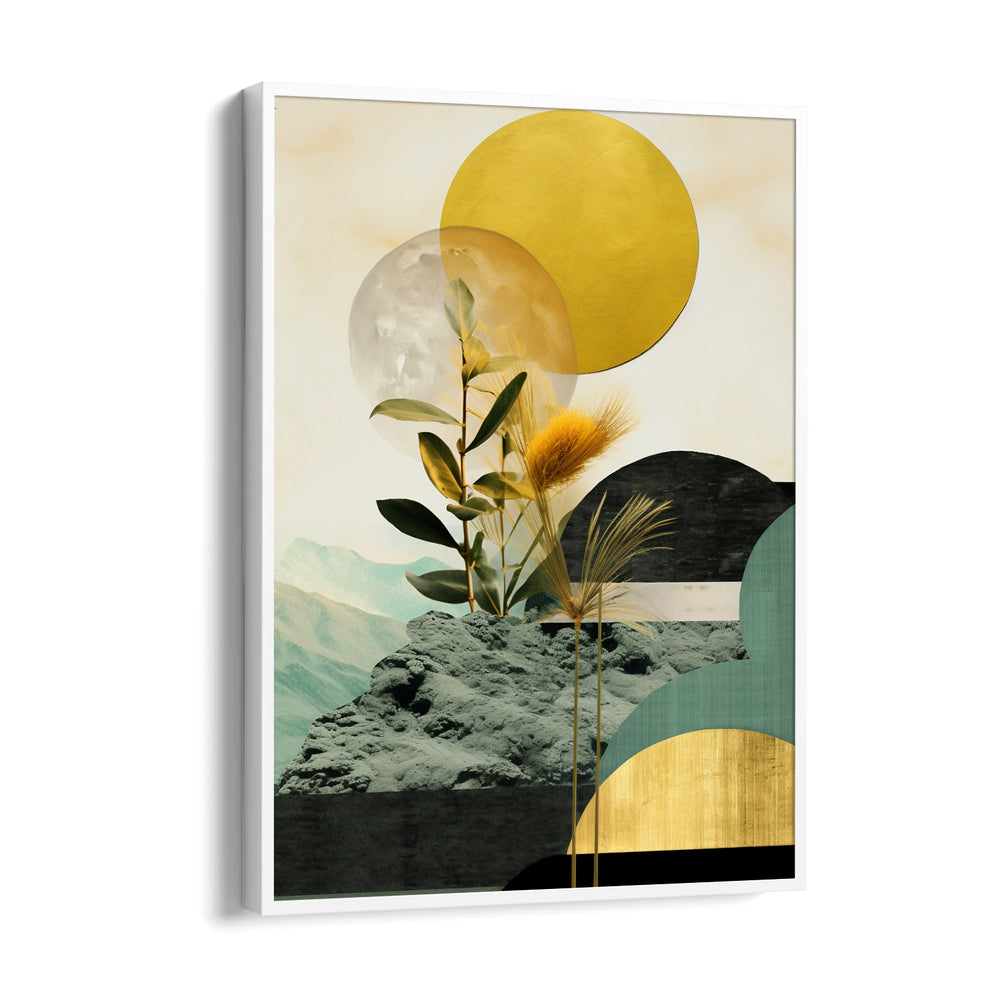 Golden Zenith Garden – Abstract Modern Art