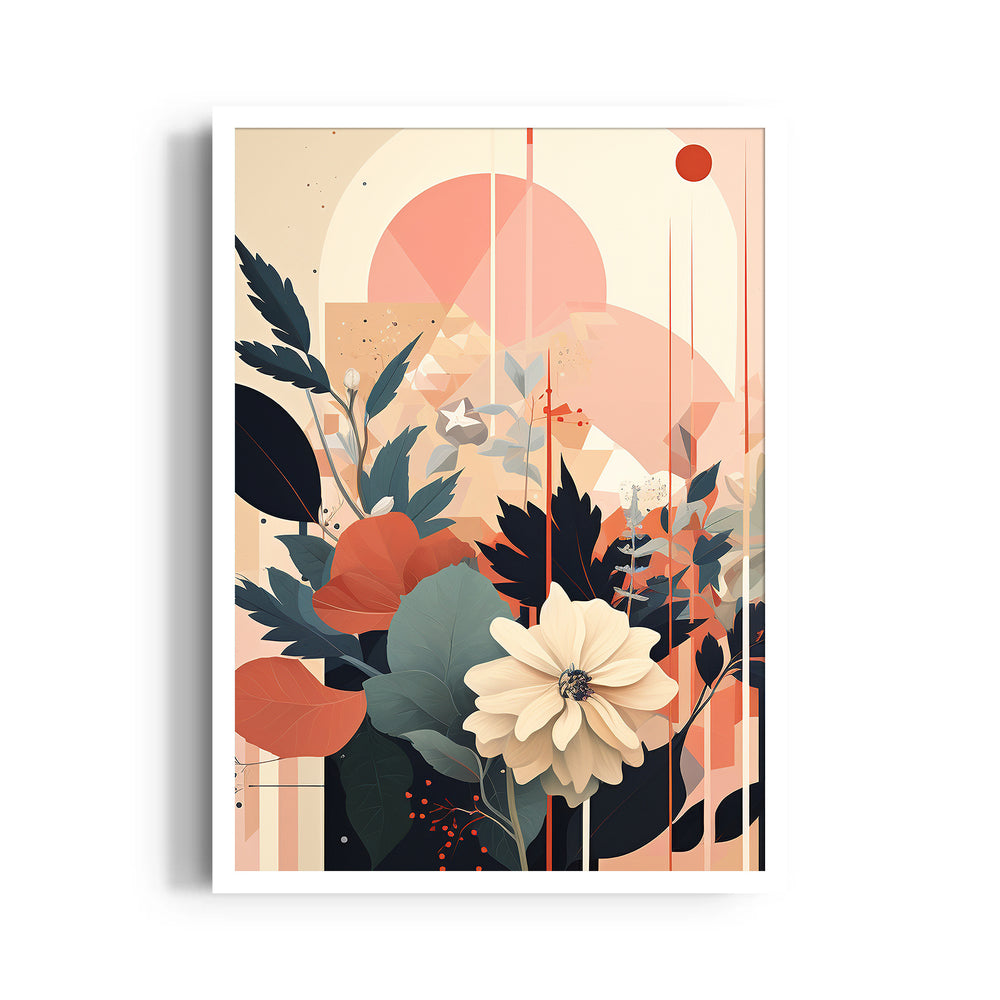 Blush Garden Radiance - Abstract Modern Art