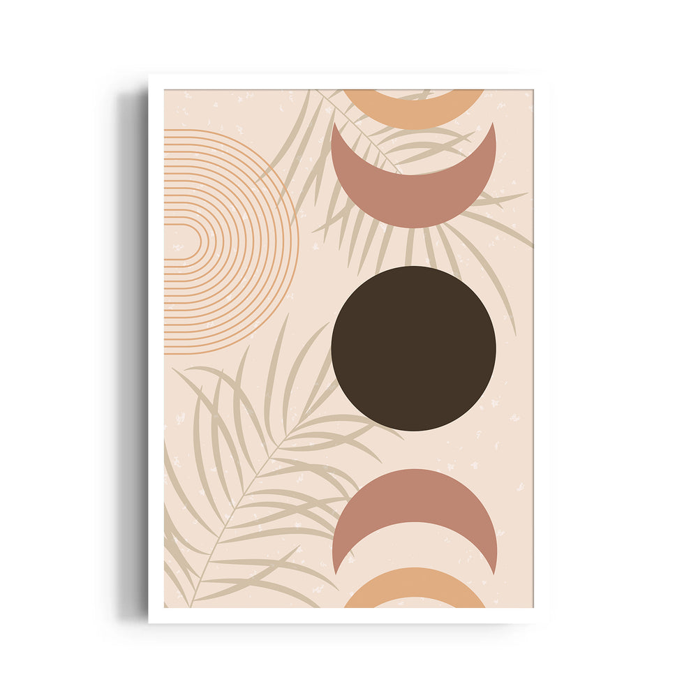 Boho Celestial Palm Abstract - Boho Modern Wall Art