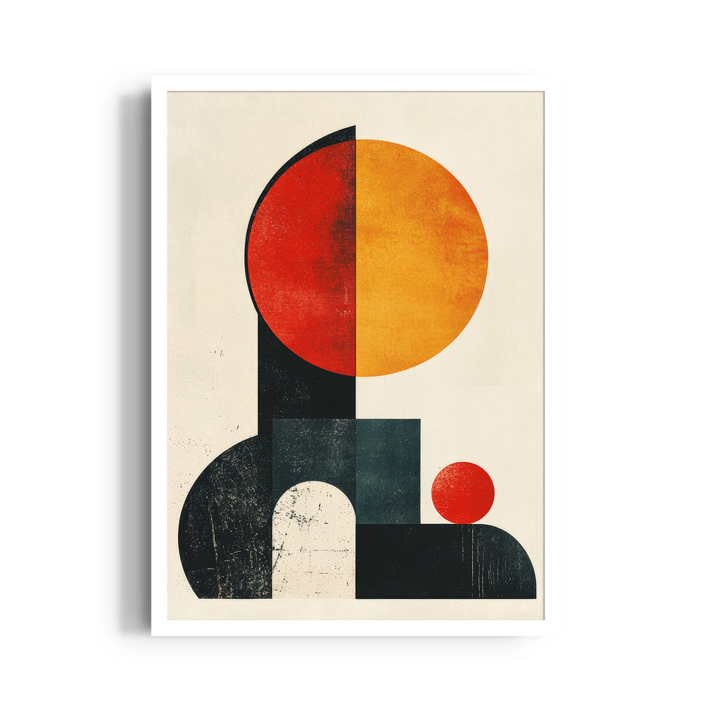 Dual Sun Monolith - Abstract Modern Art