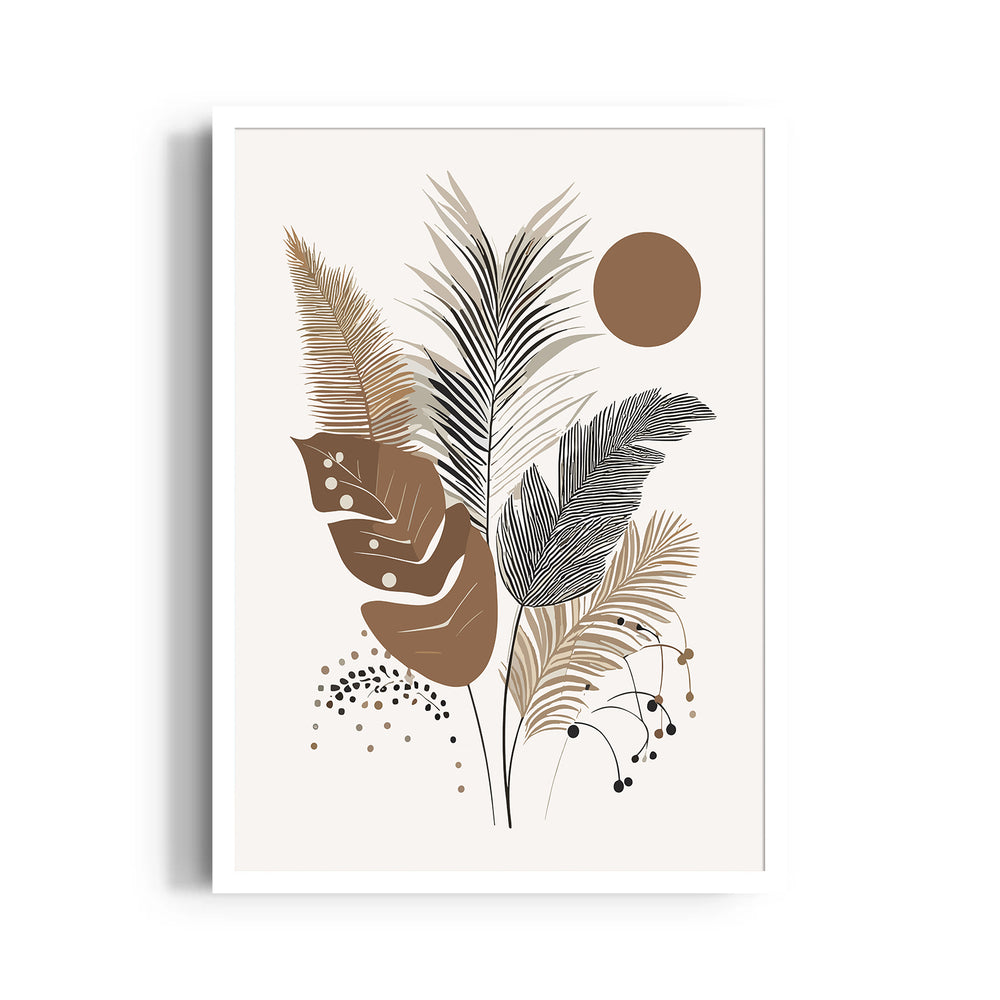 Boho Tropical Botanical Arrangement – Boho Modern Wall Art