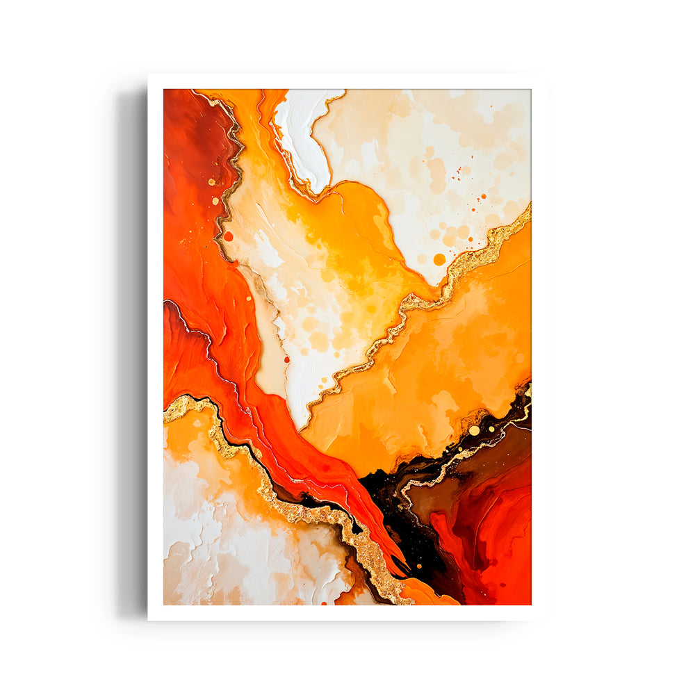 Molten Aurora Veins – Abstract Modern Art