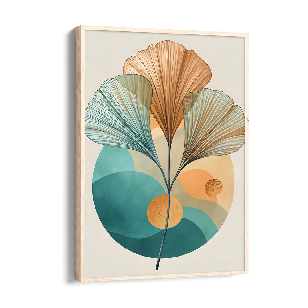 Boho Ginkgo Botanical Abstract – Boho Modern Wall Art