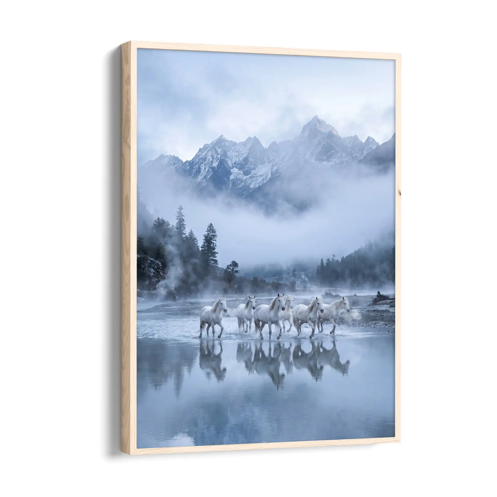 Mystic Summit Flow — 7 Horses Vastu Art