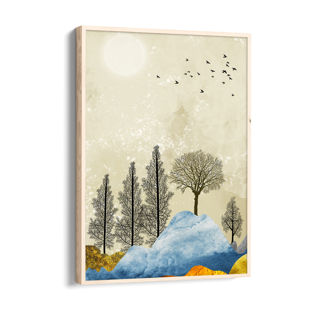 Whispering Winter Grove – Landscape Modern Wall Art - Pillow Fights
