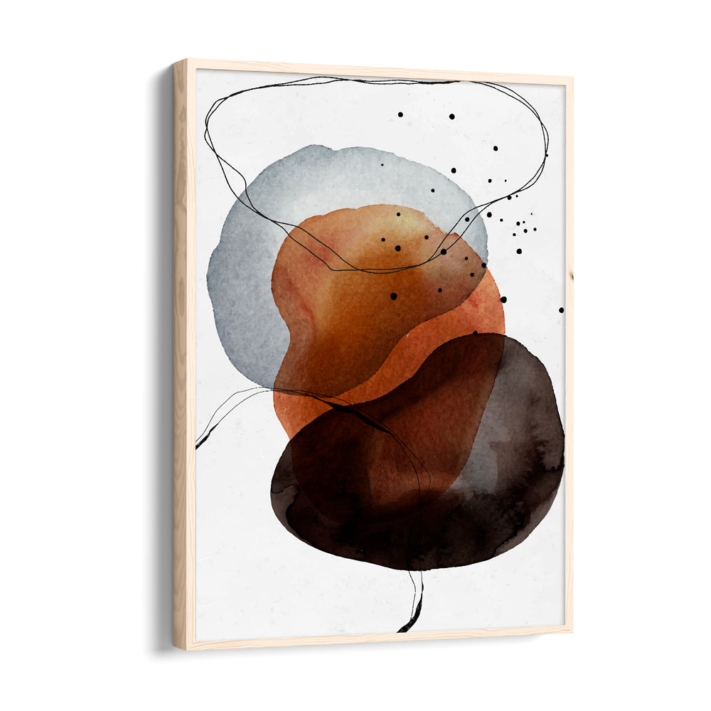 Terracotta Eclipse Balance - Abstract Modern Art