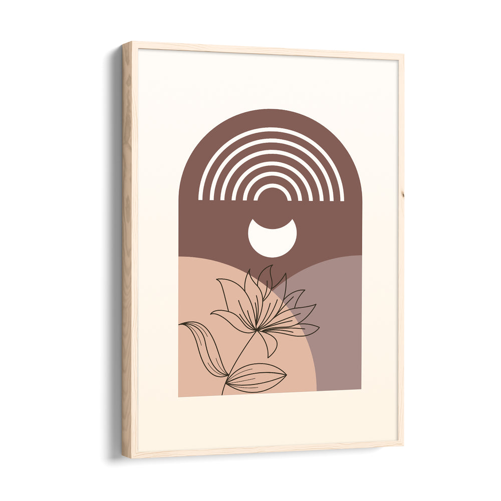 Boho Rainbow Floral Arch – Boho Modern Wall Art