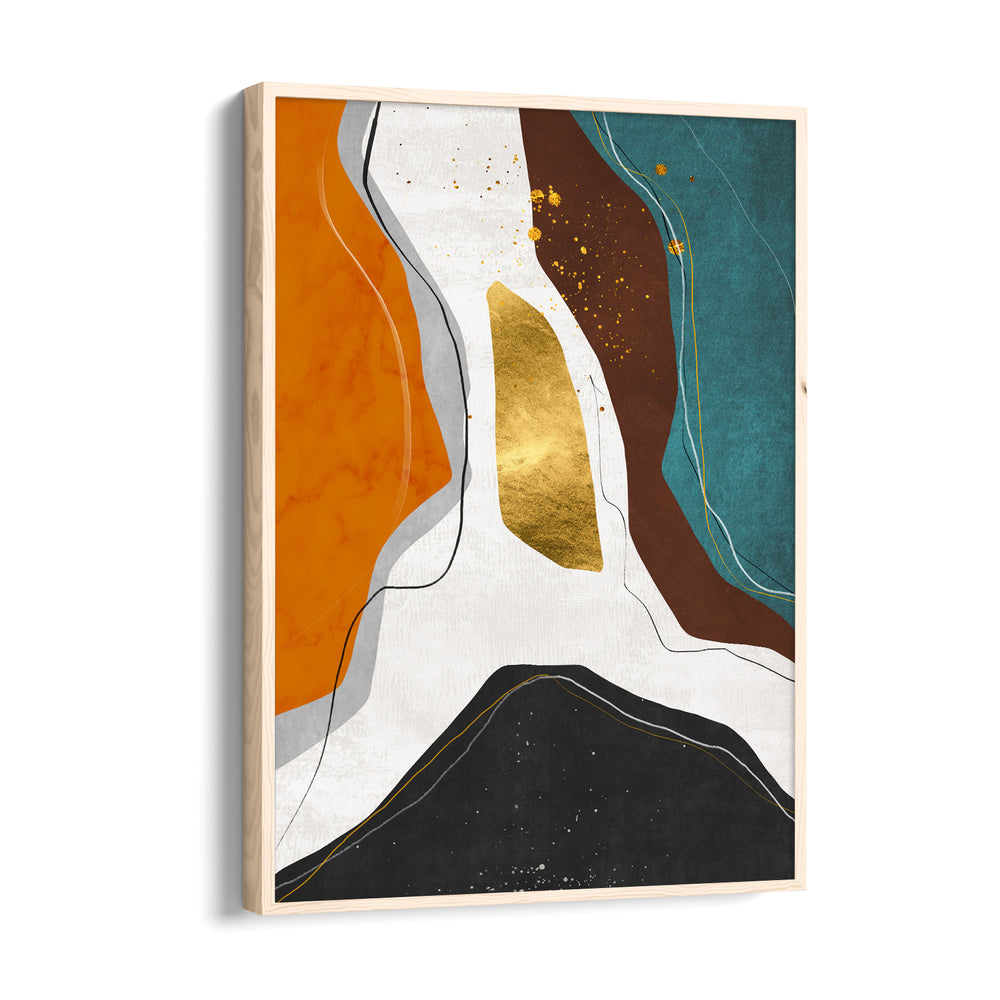 Gilded Rift Passage - Abstract Modern Art