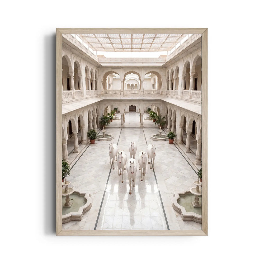 Royal Palace Serenity — 7 Horses Vastu Art