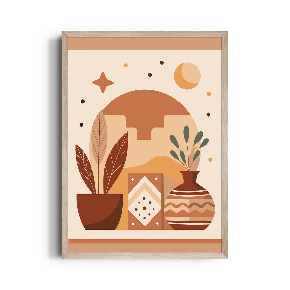 Boho Desert Still Life – Boho Modern Wall Art