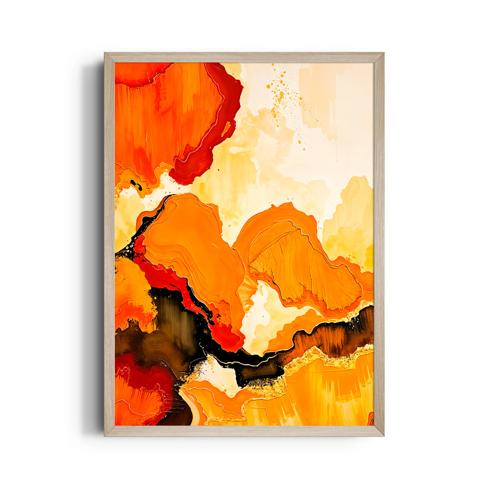 Solar Ember Confluence - Abstract Modern Art