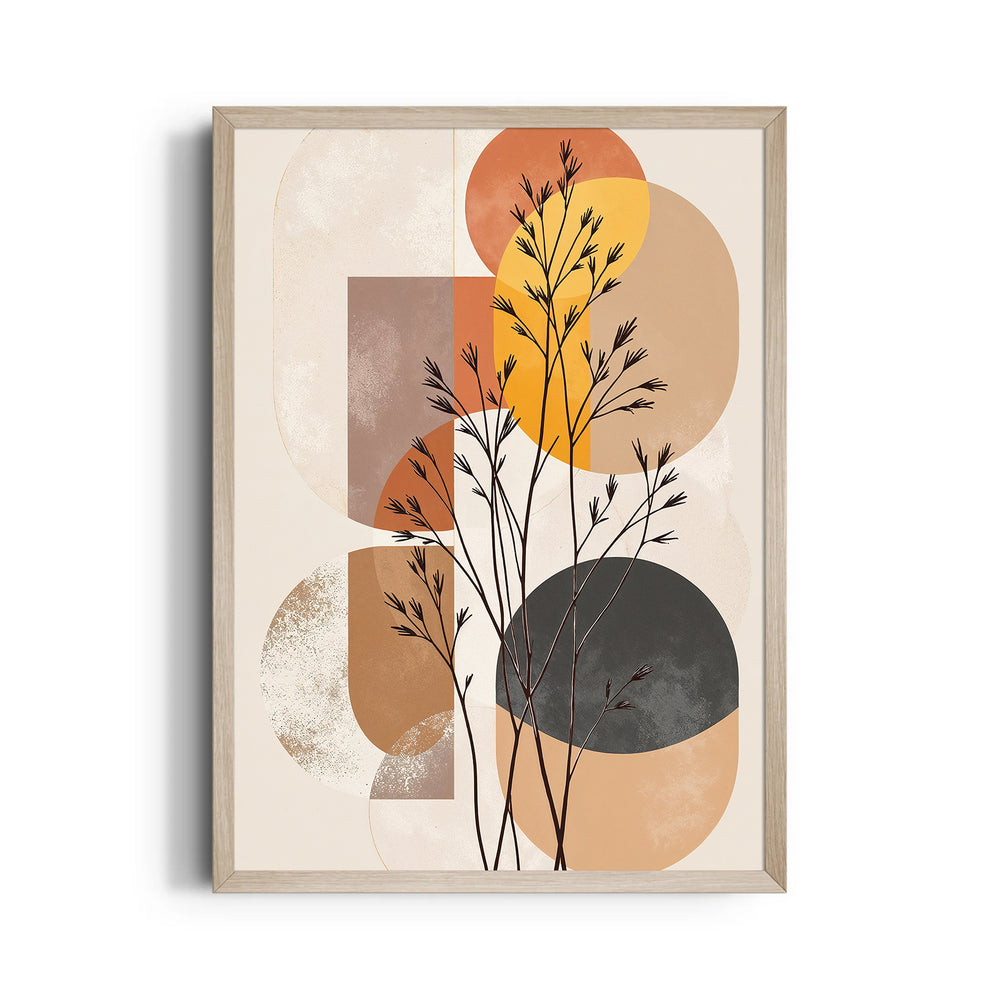 Amber Silence Botanica - Abstract Modern Art