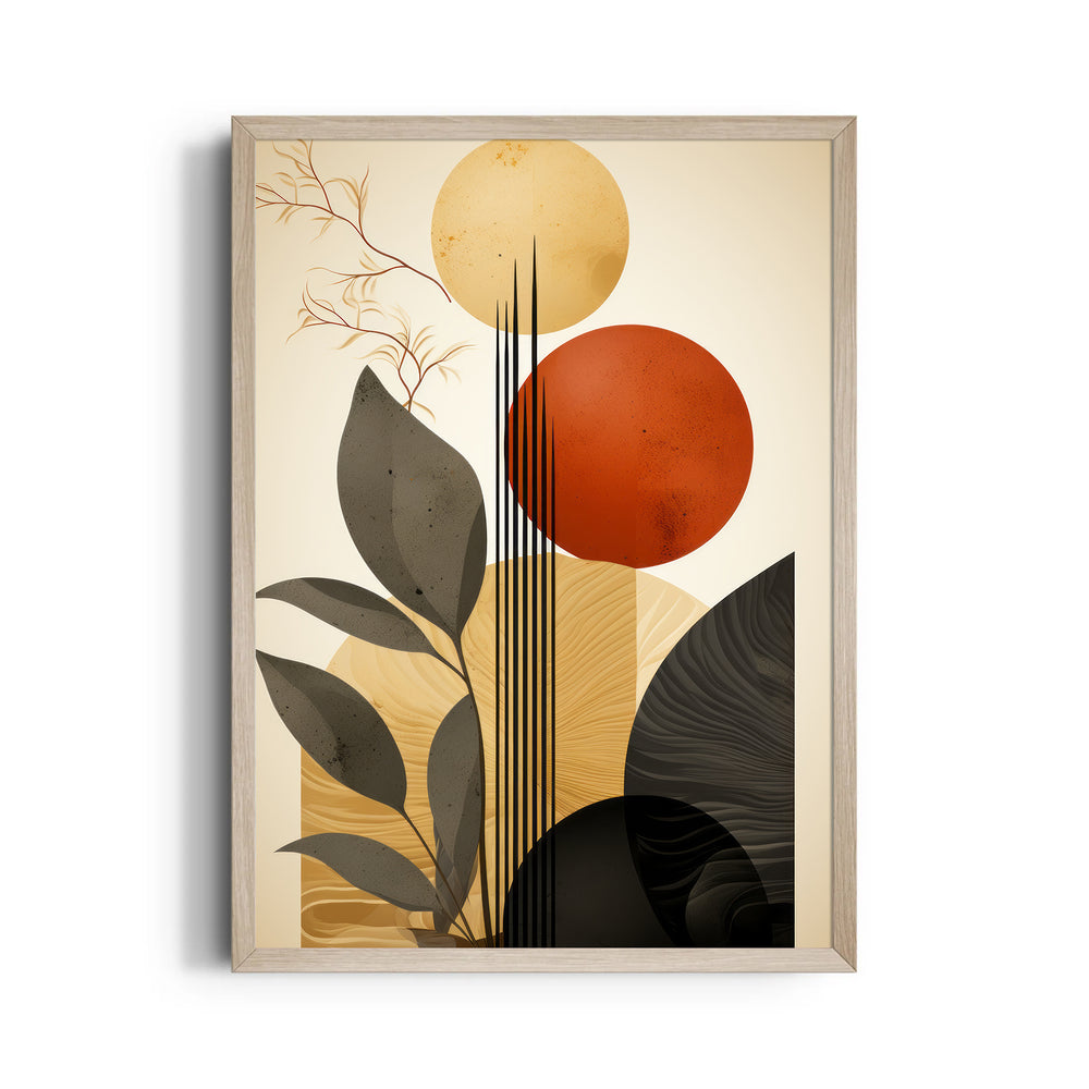 Crimson Sun Ascension - Abstract Modern Art