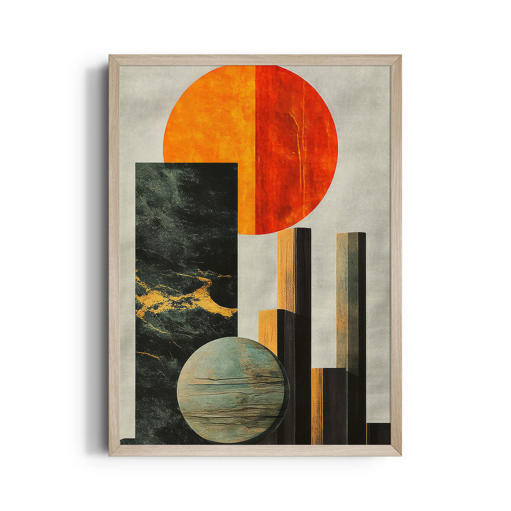 Solar Monolith Convergence - Abstract Modern Art