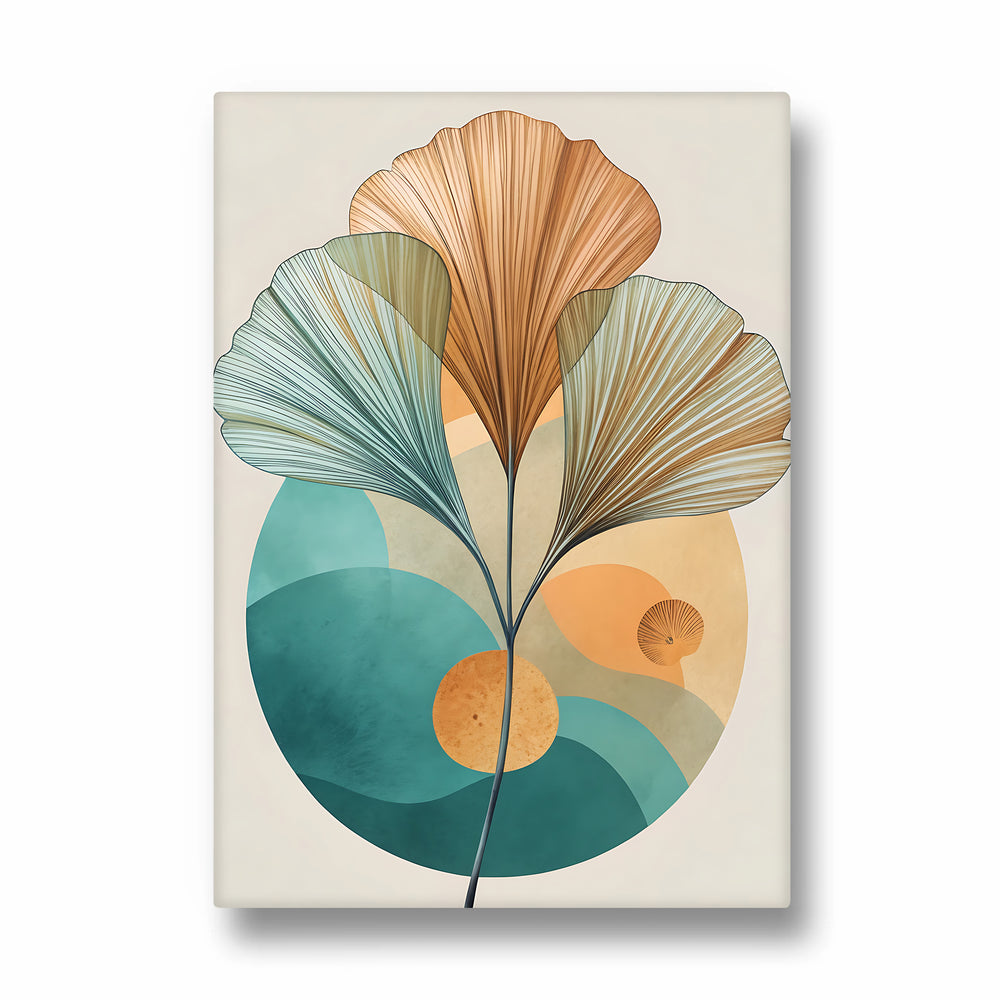 Boho Ginkgo Botanical Abstract – Boho Modern Wall Art