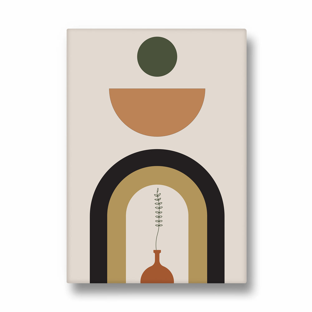 Boho Arch Vase Composition - Boho Modern Wall Art