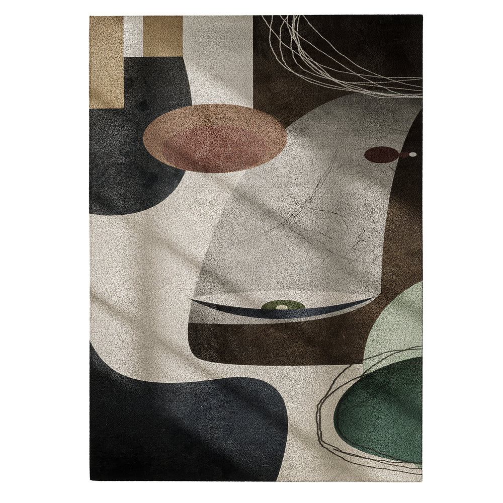 Obsidian Balance Contours - Abstract Modern Art