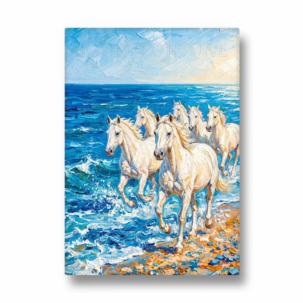 Impasto — 7 Horses Vastu Art