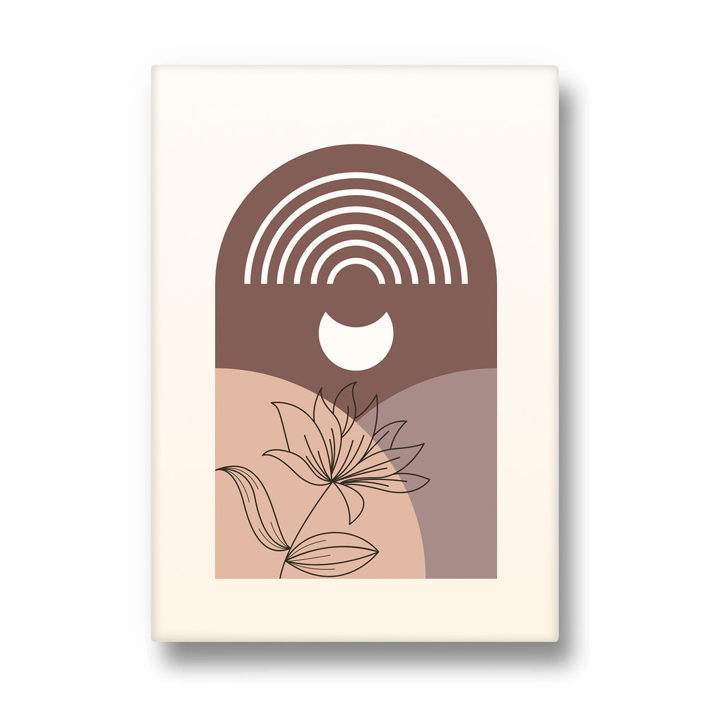 Boho Rainbow Floral Arch – Boho Modern Wall Art