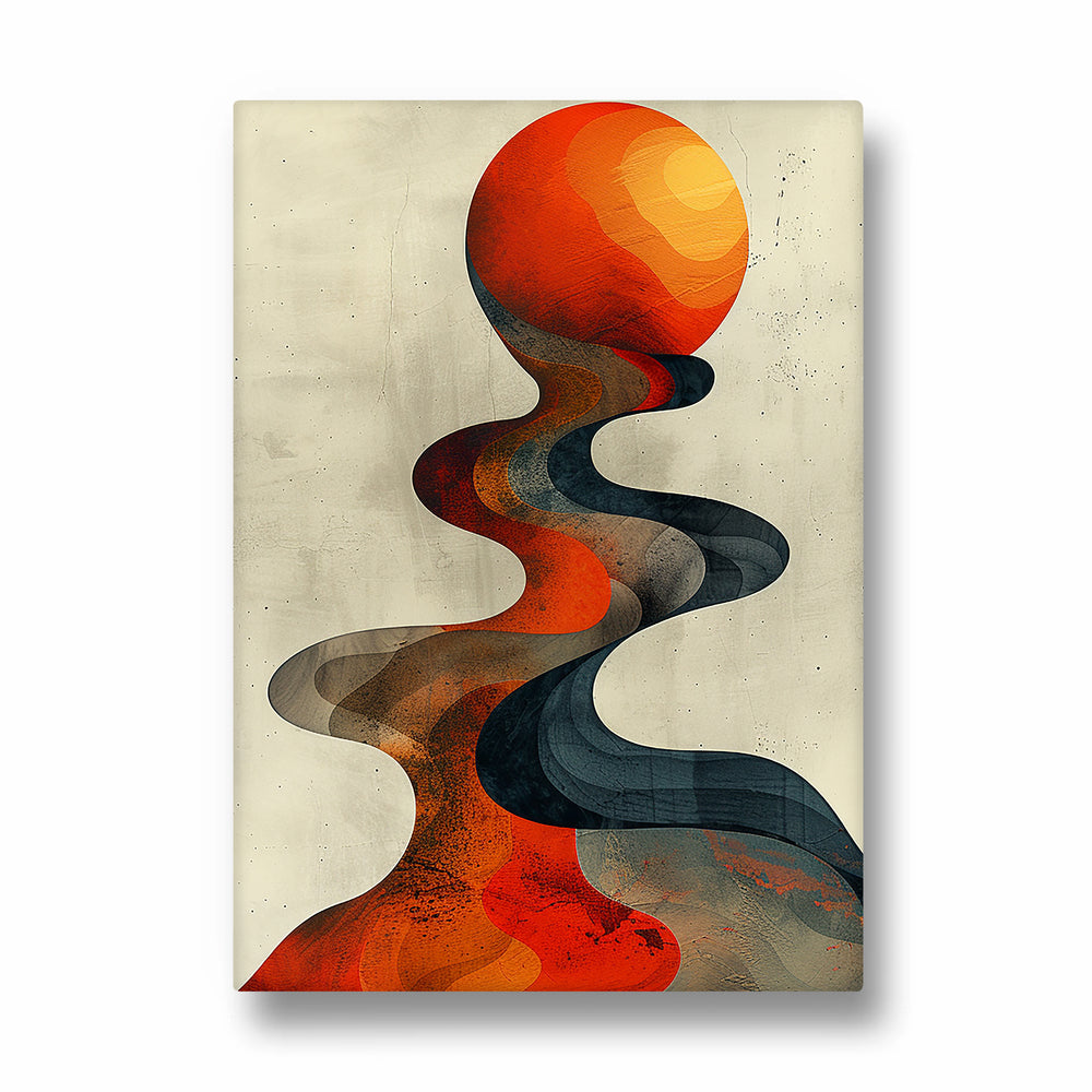 Solar Serpentine Flow - Abstract Modern Art