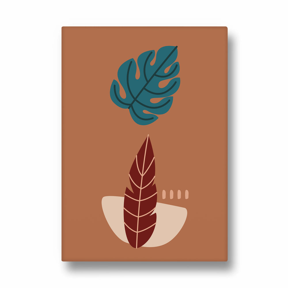 Minimal Boho Tropical Leaves – Boho Modern Wall Art