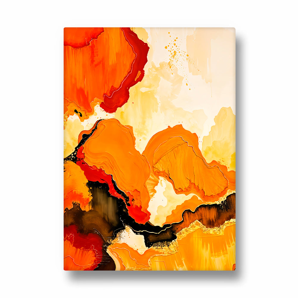 Solar Ember Confluence - Abstract Modern Art