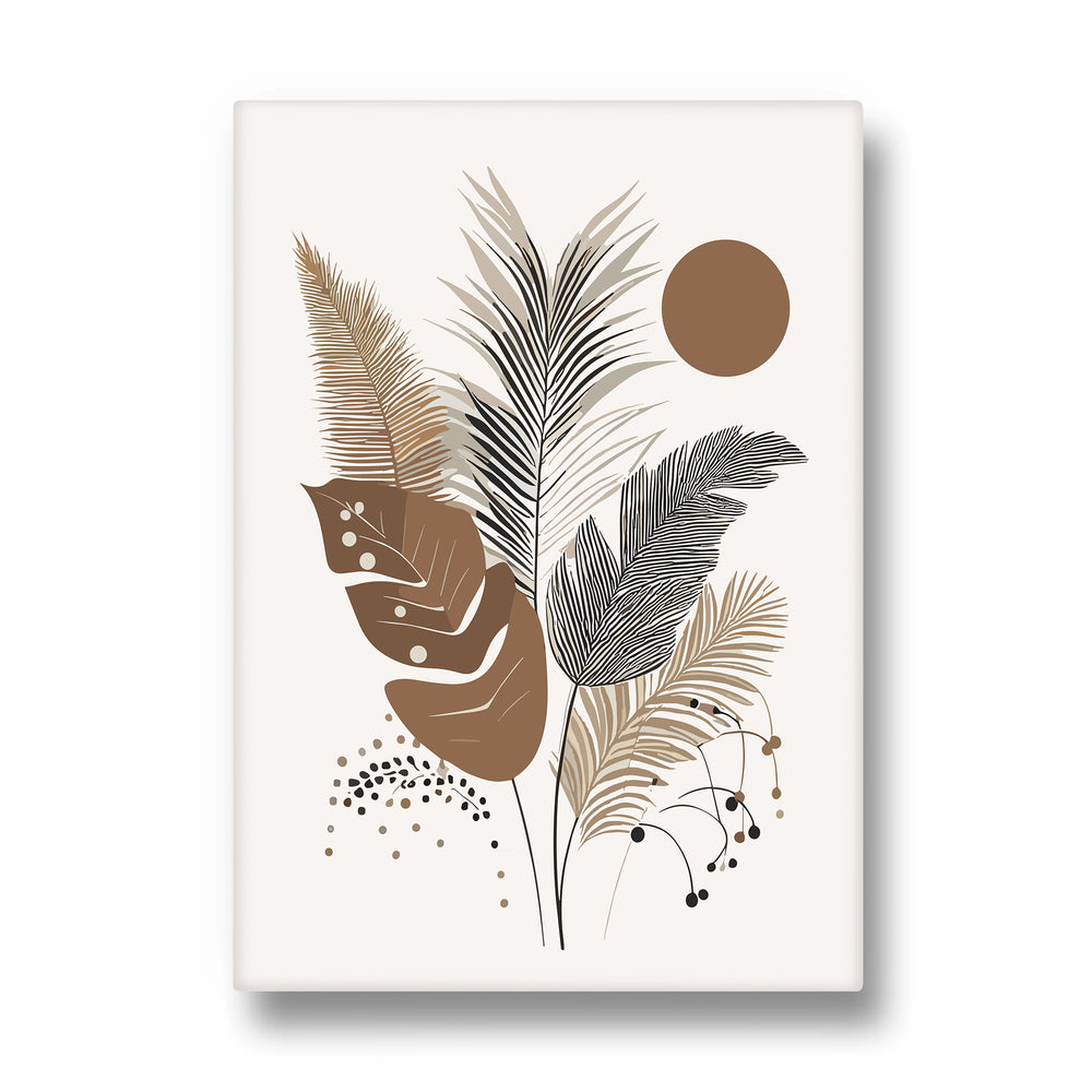 Boho Tropical Botanical Arrangement – Boho Modern Wall Art