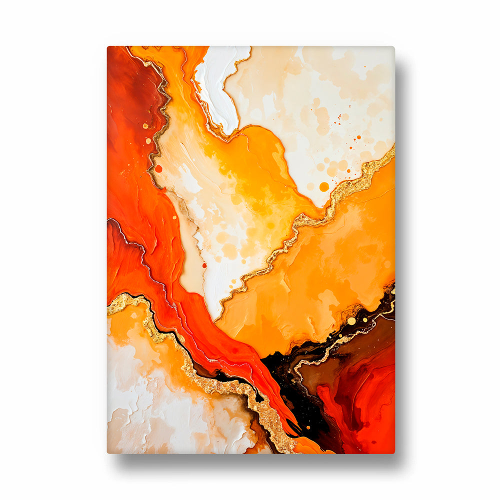 Molten Aurora Veins – Abstract Modern Art